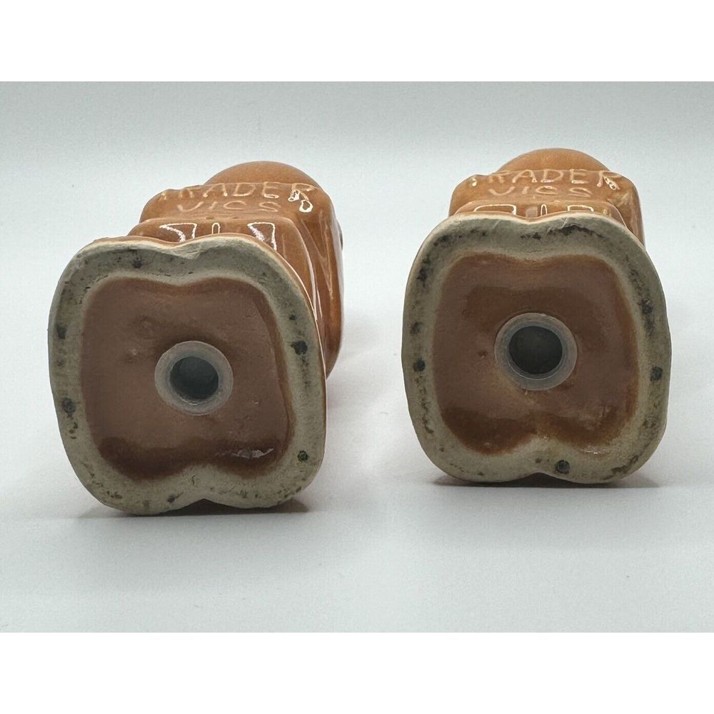 Vintage TRADER VIC'S Retro TIKI Ceramic Salt & Pepper Shaker Set Figurines Japan - Picture 4 of 5
